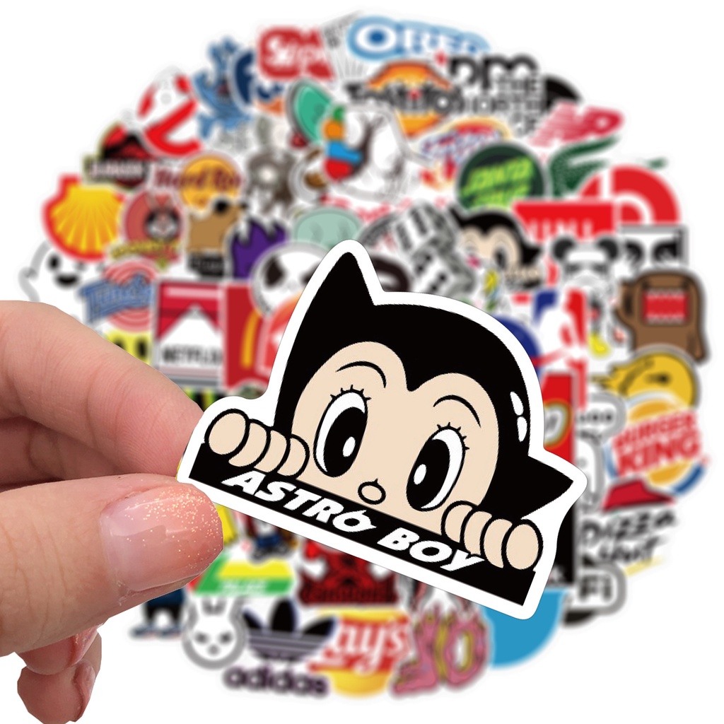Famous logo สติกเกอร์ไดคัท Sticker LAYS NASA  DIY 50-100แผ่น กันน้ำ สติ๊กเกอร์ ใช้ซ้ำได้
