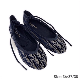 dior poème lace ballerina flat