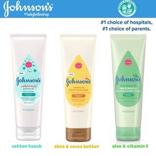 Johnsons Creamy Oil for Baby Moisturizing Body Lotion ขนาด 8 oz.