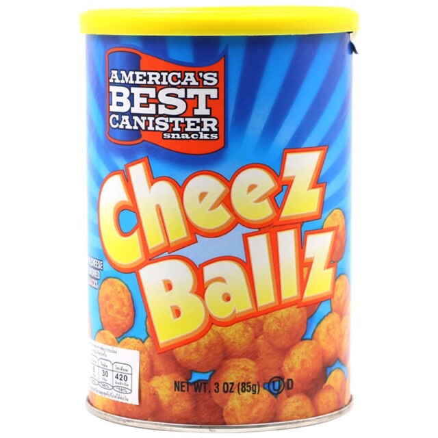 ⚡️America Best Cheese Balls Snacks 85g. ขนมชีสบอลจากอเมริกา Shopee