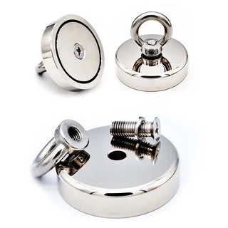 แม่เหล็กตกปลา แม่เหล็กเก็บของ ทำจากแม่เหล็กแรงดูดสูง magnet Neodymium แข็งแรง ทนทาน สินค้าพร้อมส่ง
