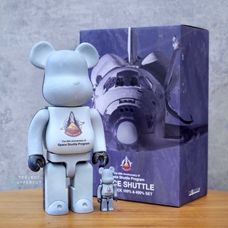 BE@RBRICK 400%+100% NASA : Space Shuttle (40th Anniversary) [New]