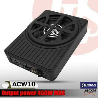 เบสบ๊อกซ์ 10นิ้ว DLS รุ่นACW10 พร้อมเพาเวอร์แอมป์ Class D กำลังขับ 400Watts. ในตัว ใส่กับใต้เบาะรถเบสหนัก แน่น ลึก