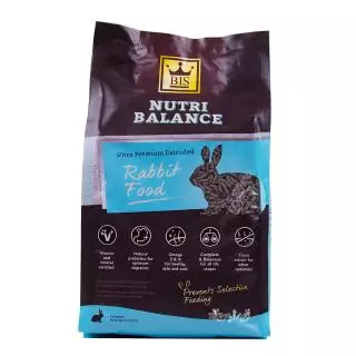 BIS Nutri balance Ultra Premium Rabbit Food อาหารกระต่าย เกรดอัลตร้าพรีเมี่ยม มีไฟเบอร์ และ พรีไบโอติกส์ช่วยย่อย (2kg)