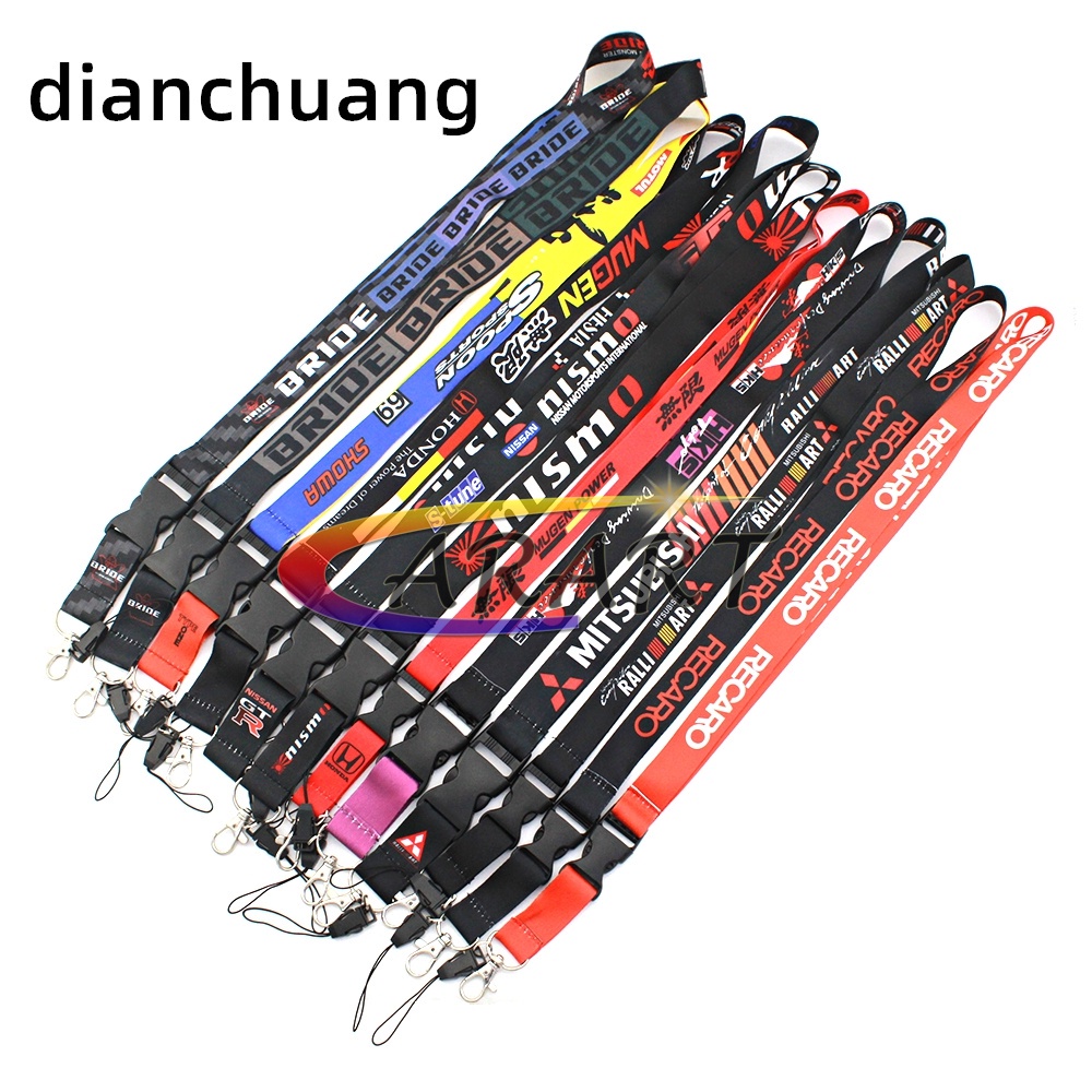 สายคล้องคอสไตล์ JDM เจ้าสาว Mugen Nismo Ralliart Spoon HKS Recaro Mitsubishi