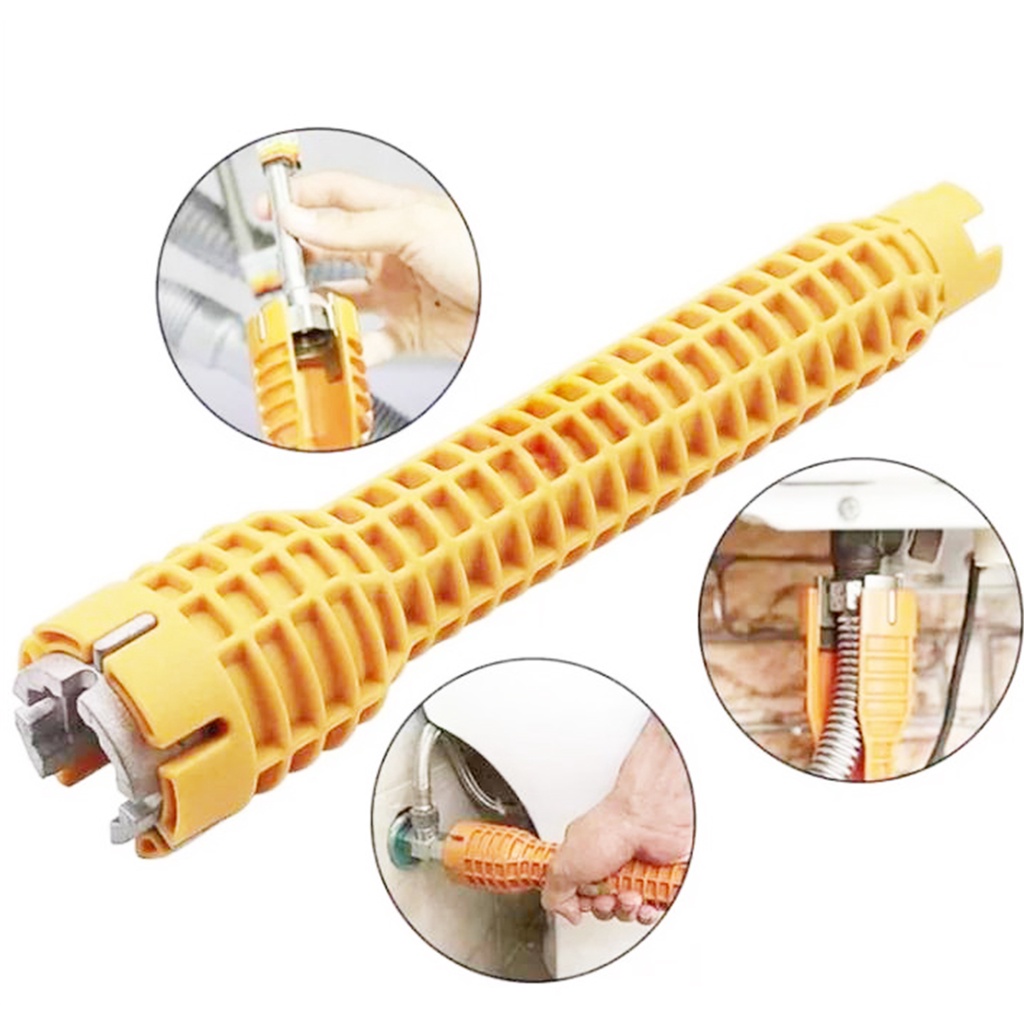 ประแจขันน็อตใต้อ่าง5IN1 ประแจขันน็อต ประแจ ขันน็อต ก๊อกน้ำ อ่างล้างหน้า เปลี่ยนหัวได้ อเนกประสงค์ อ่างล้านจาน - รูปที่ 3