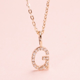Grace Fine Jewelry จี้เพชรแท้ทองแท้ 9k G Alphabet (จี้อย่างเดียว)