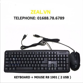 COMBO KB - Mouse R8 KM - 1901 new