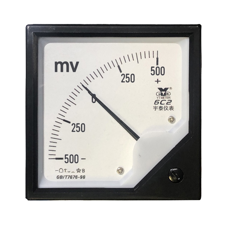 Customized 6c 2  50MV plus Or minus 75mv Bidirectional 500mv DC Voltmeter-Voltage DC Millivoltmeter 