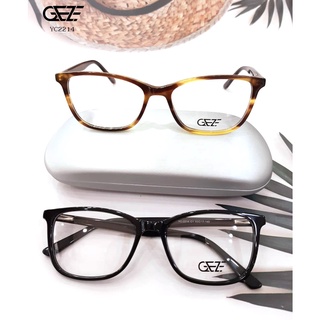 กรอบแว่นตา GEZE รุ่น YC2214 (ข่สปริง) น้ำหนักเบา ใส่สบาย Vintage พร้อม ตัดแว่นสายตาราคาถูก