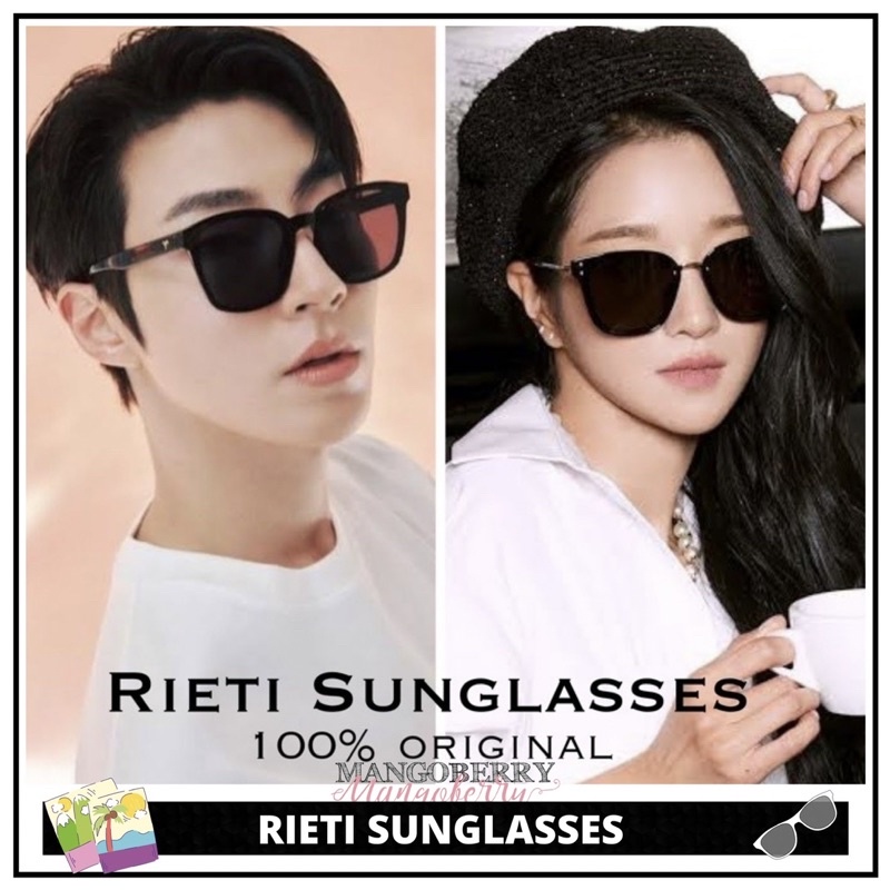 Hitam Rieti SUNGLASSES - ของแท้ 100% (Hwang In Yeop SUNGLASSES, Seo Yea Ji)