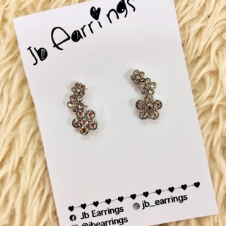 JB_Earrings ต่างหูดอกไม้ น่ารัก Beautiful flower earrings