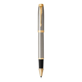 ปากกาโรลเลอร์บอล ด้ามสีเงิน GT แหนบทอง Parker IMSilver Roller Ball Pen GT Gold Tweezers Parker IM