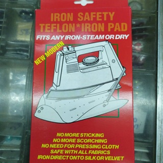 แผ่นพลาสติกรองเตารีด ที่รองรีด ป้องกันผ้าไหม้ติดเตารีด Iron safety teflon: Iron pad