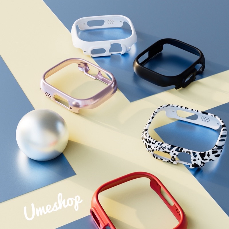 เคสกันชน กรอบ PC แบบแข็ง ไม่มีตัวป้องกันหน้าจอ สําหรับ Apple Watch Series 8 Ultra 49 มม.