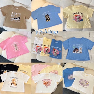 ✿ เสื้อยืด Baby Crop รวมลายสัตว์โลกน่ารัก ผ้า Cotton 100% สกรีนคมชัด ผ้านุ่มมาก 💖 พร้อมส่ง !