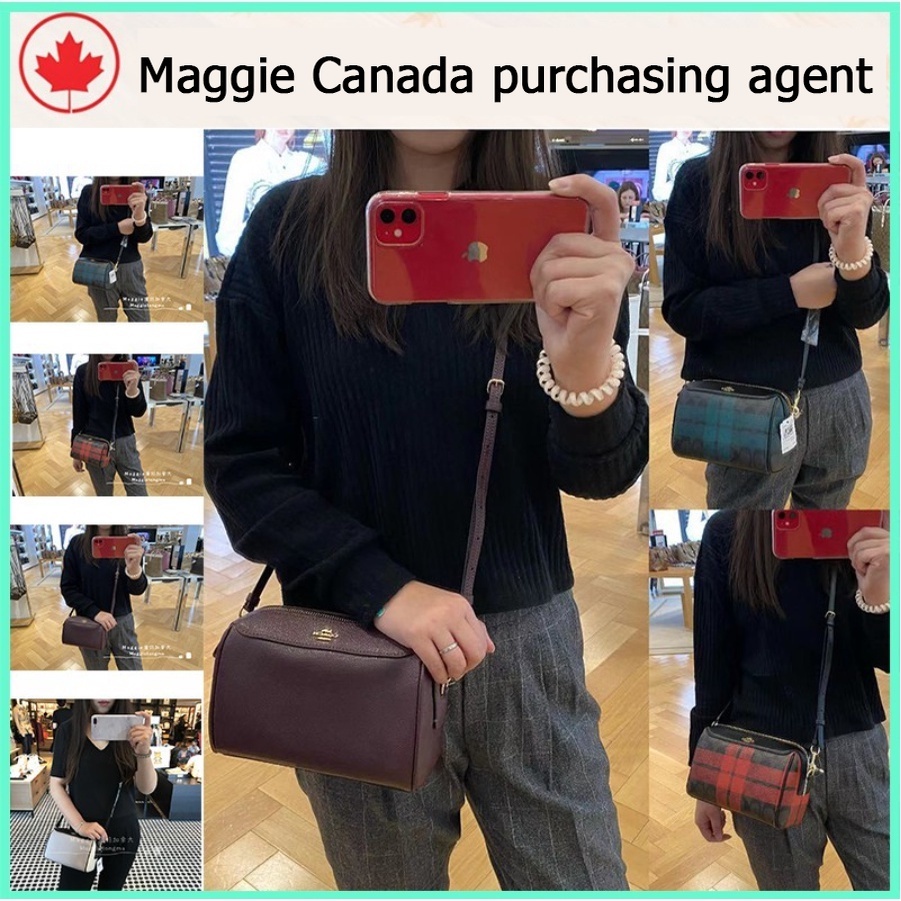 Maggie Canada# ของแท้ 100% COACH  กระเป๋าสะพายไหล่แฟชั่นสตรี  76629