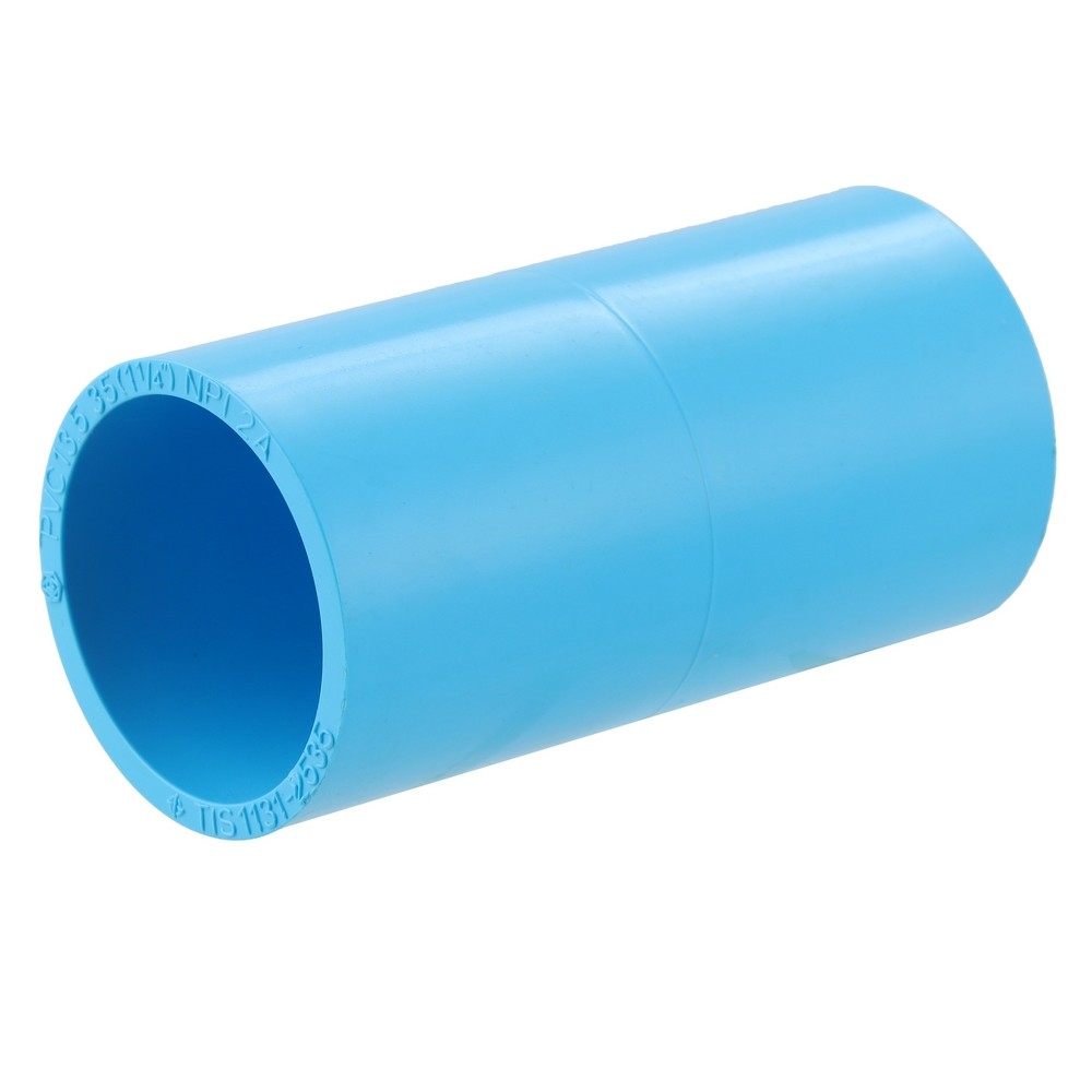 SCG ท่อPVC ข้อต่อตรง-หนา 1 1/4นิ้ว สีฟ้า STRAIGHT PVC SOCKET SCG 1 1/4" LITE BLUE ท่อประปา ข้อต่อ ท่อน้ำ