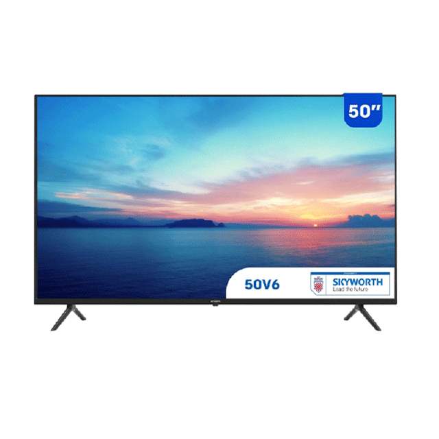 โปรโมชั่น : 50V6โค้ด2022MALL33เหลือ9090 SKYWORTH 50 นิ้ว Android10 TV 4K รุ่น 50V6 รองรับ NetflixGoogle play