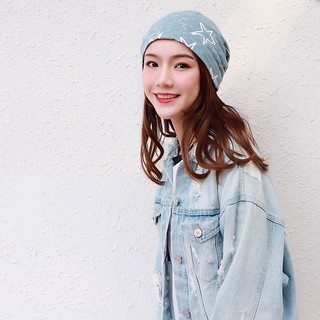 hot-Women Retro Hat Beanie Scarf Turban Head Wrap Cap Casual Cotton Blend Cap