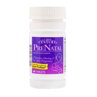 บำรุงครรภ์ 21st Century, PreNatal, 60 Tablets