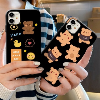 เคสโทรศัพท์มือถือแบบนิ่ม ผิวด้าน ลายหมี-1 สําหรับ Huawei Honor 9 10 Lite 7S 7X 8A 8C 8S 8X Nova 2Lite 2i 3E 3i 4E 5T 6SE 7 7i 7SE