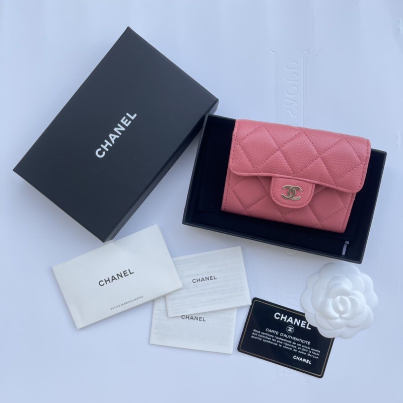 ❌❌SOLD❌❌ Chanel Bag CardHolder XL สีชมพู