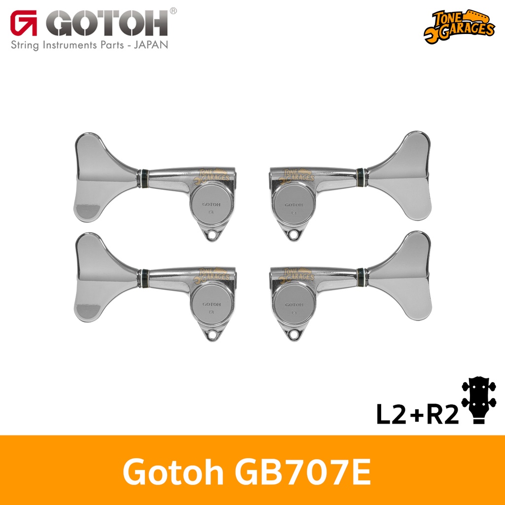 Gotoh GB707E 4 String Bass L2+R2 Machine Heads ลูกบิดเบส 4 สาย Warwick Made in Japan