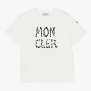 เสื้อยืดแขนสั้น พิมพ์ลายโลโก้ MONCLER สําหรับเด็ก