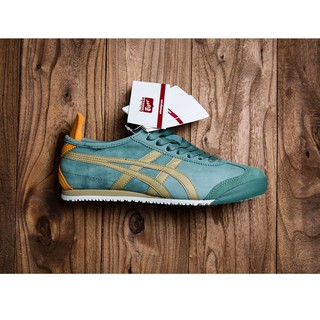 Asics onitsuka MEXICO 66 (หนังชั้นแรกคุณภาพสูง) รองเท้าผ้าใบลําลอง เหมาะกับการวิ่ง แฟชั่นคลาสสิก สําหรับผู้ชาย และผู้หญิง