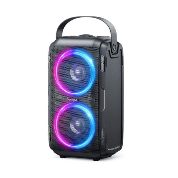 W-king T9 ลำโพงบลูทูธ LED กำลังขับ 80W เบสแน่น+Bluetooth แถมฟรีไมค์ไร้สาย -ของเเท้100 #T9