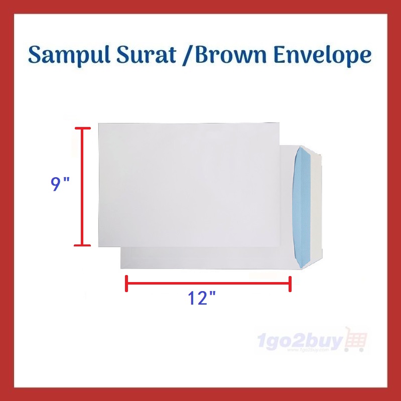 Sampulสุราษฎร์ 9" X 12" ซองขาว 100g Peel & Seal 10 ชิ้น ( IC9012 )