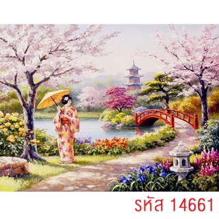 ภาพระบายสีตามตัวเลข มีเฟรมไม้ให้ 40x50cmพร้อมส่ง รูปวาด ระบายสี ภาพชุด DIY ภาพวาดระบายสี ภาพระบายสีตามตัวเลข kkrit999