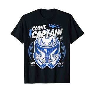 [S-5XL] 【Chic Tops】gildan เสื้อยืด ผ้าฝ้าย 100% พิมพ์ลาย The Clone Wars Clone Captain Rex Big Face สําหรับผู้ชาย (1)