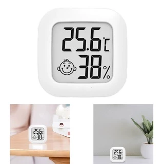 เทอร์โมมิเตอร์มินิ เครื่องวัดความชื้น hygrometer จอ LCD ขนาดเล็ก ดิจิตอล สำหรับ Home/Office/เรือนกระจก แม่นยำสูง