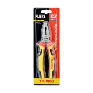 TAJIMA คีมปากจิ้งจก Combination Pliers เบอร์ SHP-C7 ขนาด 7 นิ้ว ความแข็งของหัวคีม HRC58-HRC63