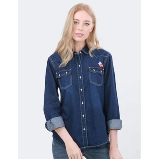 sale80%. Lee​ เสื้อเชิ๊ตผญ​ .​ยีนส์บางทรงสวยค่ะ​ Size​ S