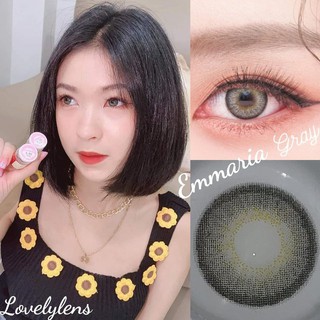 1 คู่ บิ้กอายตาโต สีเทา ลายฮิตtiktok สายฝอ ในตาละมุล รุ่น Emmaria Gray by Lovelylens ขนาด 14.5 ค่าสายตาปกติ