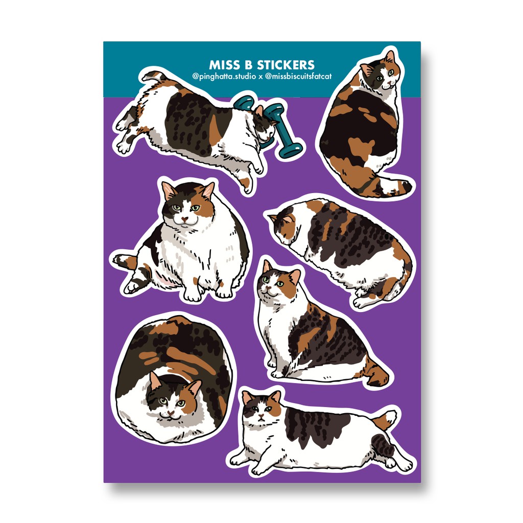 พร้อมส่ง สติ๊กเกอร์ไดคัท Sticker by Ping Hatta Studio - wafflepineapple ...
