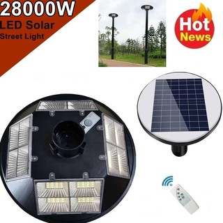 โคมไฟ UFO 16 ช่อง LED 20000W - 28000W  Square Light ไฟถนน ไฟโซล่าเซลล์ Solar Street Light พลังงานแสงอาทิตย์ LED แสงขาว