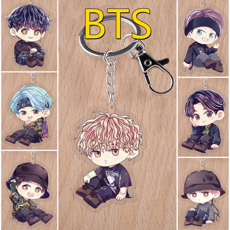 คริสต์มาส Xmas ของขวัญ BTS Bangtan Boys Butter พวงกุญแจอะคริลิค K-POP พวงกุญแจ Jungkook Jimin Suga V JHope Jin RM Idol ของสะสมกระเป๋าเป้สะพายหลังจี้เครื่องประดับของขวัญ
