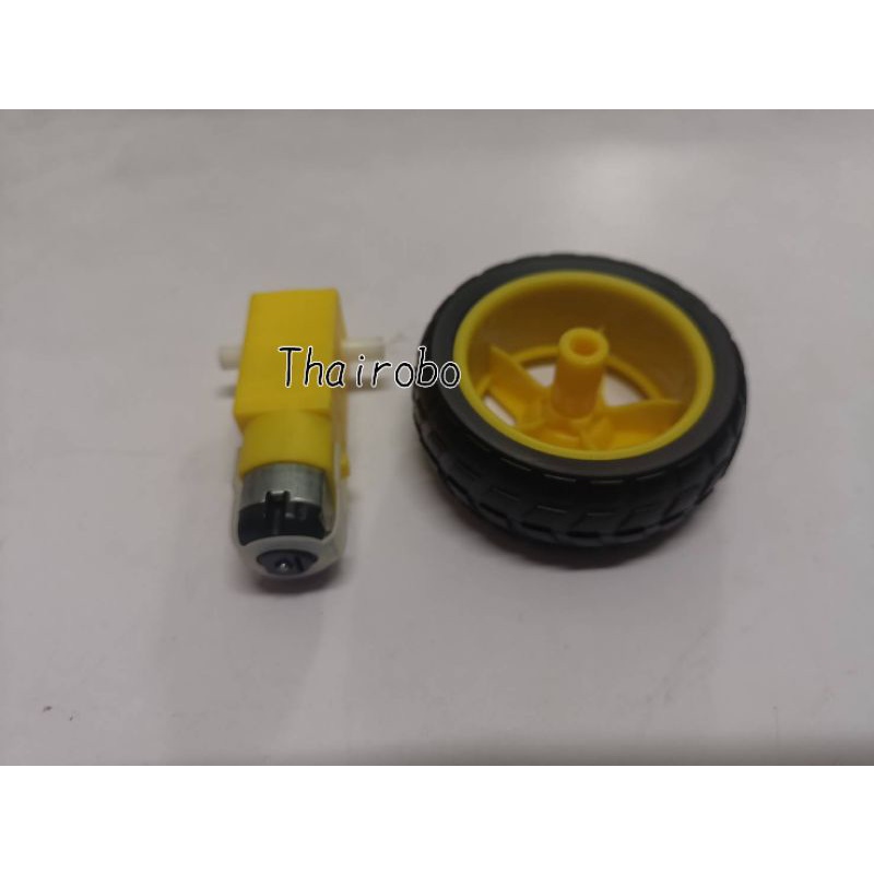 Micro DC Motor 3V พร้อมล้อ
