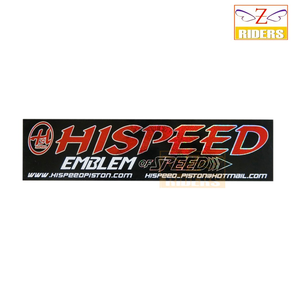 สติ๊กเกอร์ HISPEED แบบเหลี่ยม
