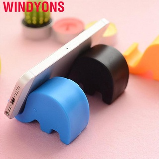 Windyons Cute Elephant Cell Phone Stand Plastic Holder for Desk Home Office Birthday Gift