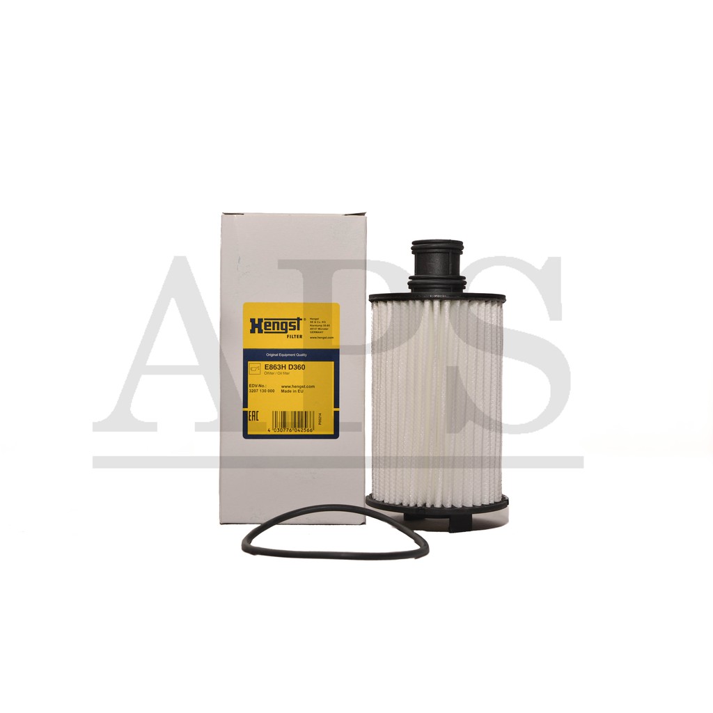 (E863H D360) HENGST JAGUAR F.TYPE 3.0/5.0 12 กรองน้ํามันเครื่อง