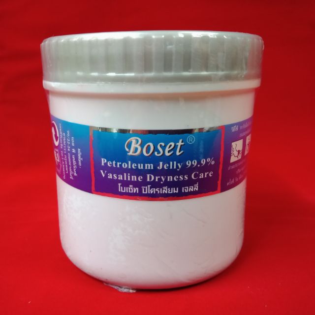Boset Petroleum Jelly 450 g.  ( 99.9%)Dryness Care (ตอนนี้ราคาอาจเปลี่ยนแปลงได้นะครับ)ตอนนี้เป็นฝาสีขาวครับ