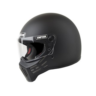 หมวกกันน็อก SIMPSON HELMET - M30 MATTED BLACK By Life and Kustom