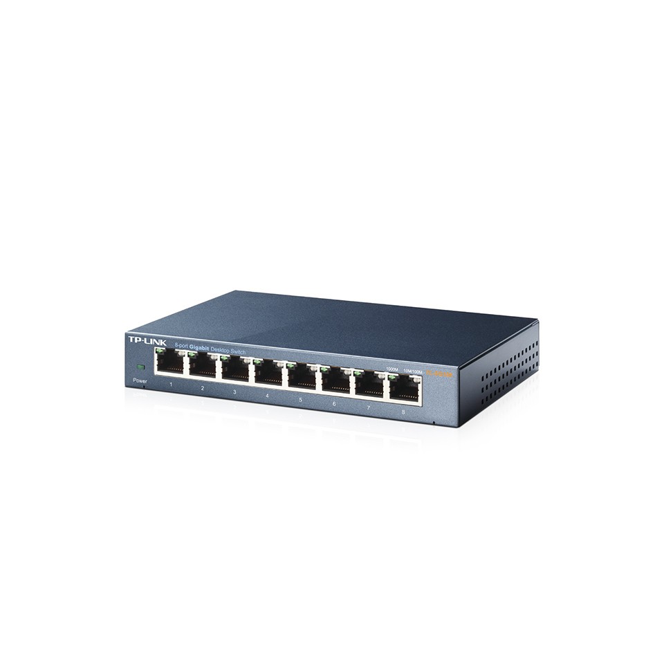 TP-Link สวิตซ์ 8-Port 10/100/1000Mbps Desktop Switch รุ่น TL-SG108