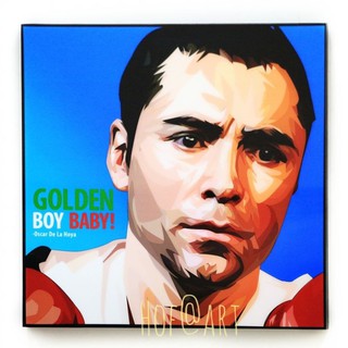 Oscar De La Hoya ออสการ์ เดอ ลา โฮย่า นักมวย Boxing รูปภาพ​ติด​ผนัง​ pop art​ กรอบรูป​​ นักกีฬา ของขวัญ​​ แต่งบ้าน