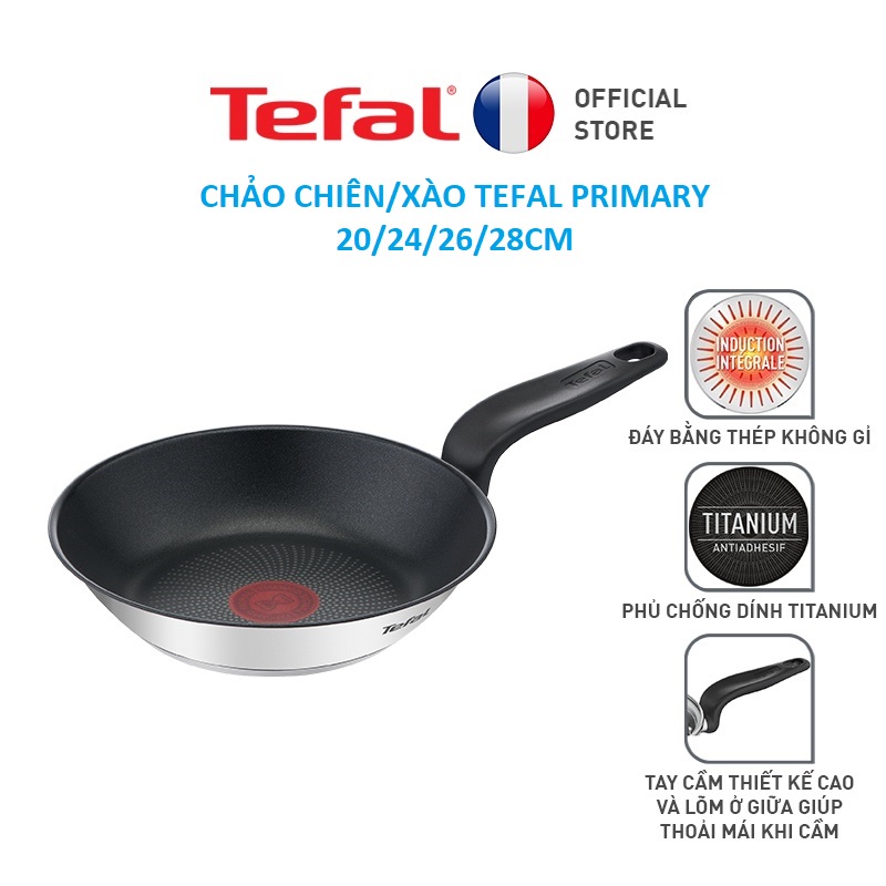 Tefal กระทะ/ทอด/ทอดหลัก - 20/24/26/28 Cm - สินค้าของแท้ สําหรับเตาทุกประเภท